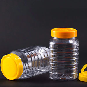 ขวดพลาสติกขนาดเล็กสำหรับบรรจุเนยถั่วและขวดพลาสติกสำหรับบรรจุพริก  ขวดพลาสติกเกรดอาหารพร้อมฝาเกลียว  ODM/OEM - Product Image 2