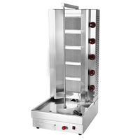 Machine à kebab commerciale Linkrich, grill rotatif automatique pour shawarma et doner kebab, en acier inoxydable, haute efficacité pour restaurant