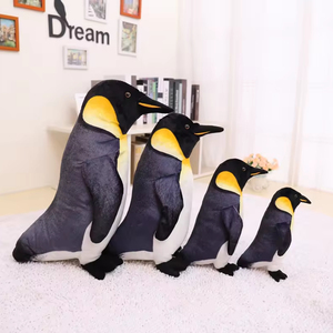 超柔软逼真毛绒企鹅毛绒玩具企鹅生动毛绒动物企鹅玩具 - Product Image 2