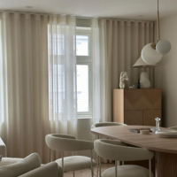 Personalizable en forma de S plisado de lujo cortinas de tul de lujo y producto hecho a mano género cenefas y cortinas