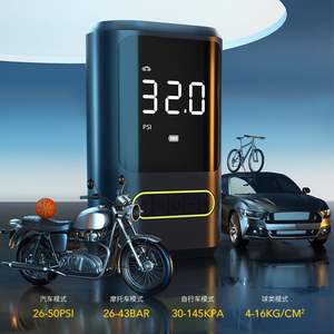 Bomba de aire eléctrica Cyclingbox, manómetro Digital de 150Psi, automática, para bicicleta, coche, motocicleta, minibomba ligera - Product Image 3