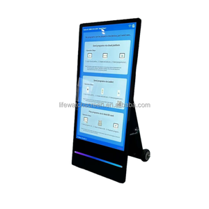 43 Inch Outdoor LCD Kiosk Poster Portable <b>Battery</b> Powered 14 Hours Advertising Screen IP65 Digital Signage LW43SK Outdoor - Product Image 3
