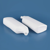 Bouteille de nettoyant pour toilettes blanche vide de 700ml 23oz avec étiquette personnalisée bouteille en plastique à presser pour détergent liquide chimique avec bouchon torsadé