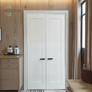 Hoàn toàn tùy chỉnh màu trắng duy nhất Bảng điều khiển bằng gỗ Shaker cửa nội thất phòng ngủ sồi thông gỗ gụ cửa gỗ rắn - Product Image 3