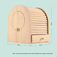 Nichoir en bois massif pour perroquets, motif tigre, avec fonction de chauffage, tiroir inférieur, pour l'incubation des oiseaux, accessoire de suspension externe