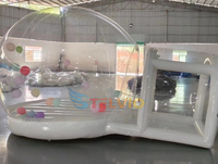 Maison à bulles rebondissante d'usine 3m 4m 5m Pvc maison de tente à bulles gonflable transparente maison à bulles avec fond de rebond pour la fête