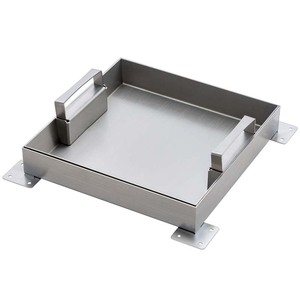 Tapa de Alcantarilla de Acero Inoxidable Clase de Carga A15 con Asas de Elevación Dobles, Dimensiones y Estilos Personalizados - Product Image 2