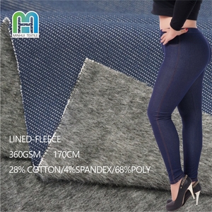 Tissu polaire en coton mélangé perméable à l'air par le Yard Legging Fabric Stretch Elastic Fabric for Women's Pants & Trousers - Product Image 1