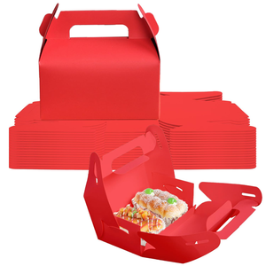 Caja de Papel para Hamburguesas Personalizada, Contenedor de Alimentos para Llevar, Caja para Nuggets de Pollo Frito Coreano, Cajas de Embalaje para Comida Rápida Biodegradables - Product Image 1
