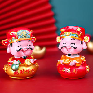 Adornos para el coche con diseño de <span class=keywords><strong>dios</strong></span> de la riqueza y la <span class=keywords><strong>paz</strong></span>, creativos, para enviar a amigos, regalos auspiciosos hechos a mano. - Product Image 4