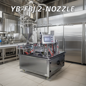 Máquina automática <span class=keywords><strong>de</strong></span> llenado y sellado <span class=keywords><strong>de</strong></span> líquidos <span class=keywords><strong>de</strong></span> yogur y miel tipo mesa giratoria para vasos <span class=keywords><strong>de</strong></span> plástico - Product Image 3