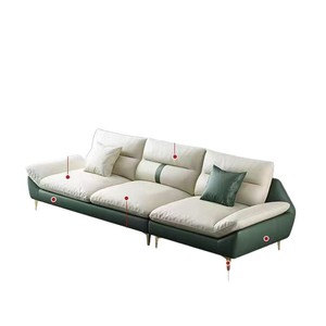 Italian <b>Style</b> Light Luxury Fabric Sofa Straight Three Seater Removable Washable For Small Living Rooms And Apartments - Product Image 4