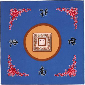 Tapis de Mahjong GUSTARIA 31,5 pouces en bambou <span class=keywords><strong>bleu</strong></span> avec sac de transport pour 3 dés, portable, antidérapant, réduction du bruit, pour cartes de poker et tuiles de jeu - Product Image 2