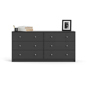 <span class=keywords><strong>Commode</strong></span> en bois au design élégant et <span class=keywords><strong>noir</strong></span>, style <span class=keywords><strong>scandinave</strong></span>, grand espace de rangement, 6 tiroirs, <span class=keywords><strong>commode</strong></span> pour chambre à coucher - Product Image 2