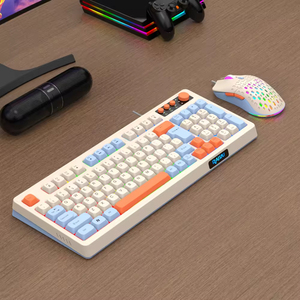 Wholesale USB Membrane 98-Key 6-Key Anti-Ghosting <b>Wired</b> Computer Game <b>Keyboard</b> with Multi-color Keycap Anti-slip Foot Bracket - Product Image 4