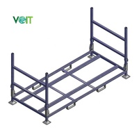 Pulverbeschichtetes Stahlregal Q235 für Gabelstapler, Platzsparendes Zusammenklappbares Reifenstapelregal