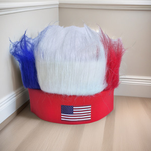 Parrucca per il Giorno dell'Indipendenza per Tifosi, Parrucca con Bandiera Americana per la Prossima Coppa di Calcio - Product Image 2