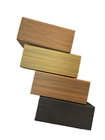 Poutres et tubes brossés 60x42mm en WPC (bois composite) étanches 42mm pour extérieur, technique de co-extrusion plastique-bois, vente chaude