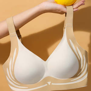 Nuevo Sujetador 3D Sin Costuras de Lujo para Mujer Talla Grande, Soporte Alto, Sin Varillas, Comodidad, Efecto Push-Up, Estilo Elegante con Ribete en Contraste - Product Image 5