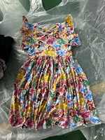 Robe d'été décontractée mi-mollet sans manches pour petites filles, imprimé western doux, respirante, personnalisable pour enfants