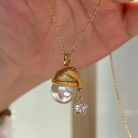 Collier délicat SongYi avec pendentif chapeau de Noël, perle et breloque étoile pour femme, bijoux de fête