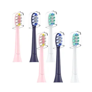 Têtes de brosse à dents de rechange DuPont à poils souples, vente en gros d'usine, pour brosse à dents électrique sonique Y1, usage hôtelier et domestique, 1 an - Product Image 1