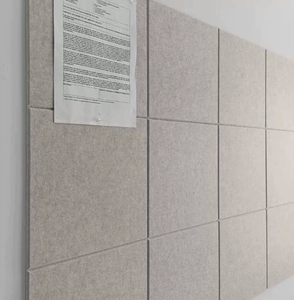 Panneau acoustique en fibre de polyester, panneau insonorisant en liège, panneau d'isolation phonique, panneau mural en feutre, auto-adhésif - Product Image 2