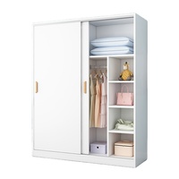 Weißes Finish Holz schrank Kleider schrank Lagers chrank Schrank Regale Organizer Big Closet
