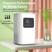 Humidificateur Diffuseur Portable à Ultrasons à Brume Chaude avec Télécommande, Capacité de 6L pour Grandes Pièces, Maison, Hôtel, Aromathérapie, Garantie 1 An