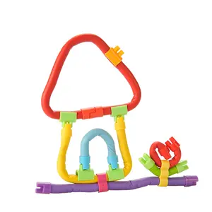 Huiye di Nuovo Disegno Per Bambini Intellettuale FAI DA TE Flessibile Building Block Giocattoli Di Puzzle Giocattoli Bastone