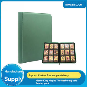 取り外し可能なスリーブ付きのシンプルなグリーンカードホルダーアルバムカード収納バッグコレクショントレーディングカードバインダーディスプレイ - Product Image 2