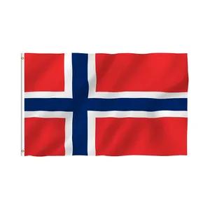 Wholesale Norway Flag And White Flag Of The Blue Cross Any Country With Copper Buckle
