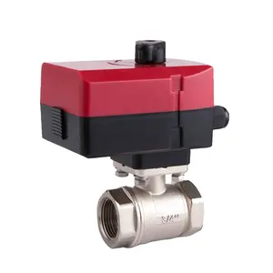 Electric Actuator 220v 230v 24v ac 2方法Brass Ball Motorized Valve