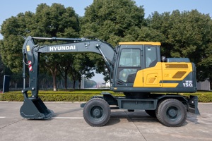Excavatrice sur pneus compacte HW150 pour l'aménagement urbain et les projets de petite envergure - Product Image 4