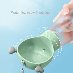 Fabbrica all'ingrosso a buon mercato portatile tazza di acqua per animali domestici pieghevole bottiglia di acqua per cani all'aperto alimentatore di acqua potabile per cani - Product Image 6