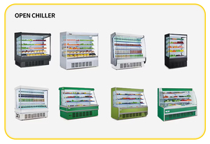 Vitrina Refrigerada Comercial de Doble Temperatura con Enfriamiento por Ventilador, Opciones de 4/5 Puertas, Solución Integral para Supermercados - Product Image 2