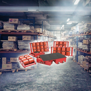 New <strong>6</strong> 8 12ton Machine Moving Equipment Roller Skates <strong>Cargo</strong> Loading <strong>Trolley</strong> 180 Degree Mobile Tank <strong>Trolley</strong> for Heavy Tackle - Product Image 3