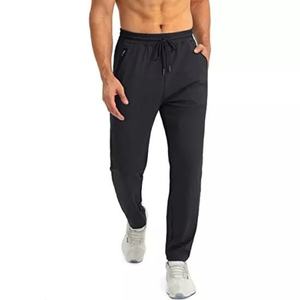 Pantalones Deportivos Ajustados y Elásticos para Hombre, con Bolsillos con Cremallera, Cintura Media, para Gimnasio, Fitness, Correr, Cierre Elástico en la Cintura - Product Image 2