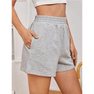 Short d'été en coton imprimé personnalisé de haute qualité pour femmes, jogging respirant, cordon de serrage en éponge pour la course sportive décontractée - Product Image 1