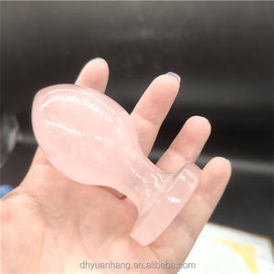 Natuurlijke Rozenkwarts Crystal Yoni Eieren Butt Pluggen Kristal Massage Anale Pluggen Voor <span class=keywords><strong>Sex</strong></span> - Product Image 6
