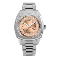 Jam tangan pria desain asli persegi mewah GMT jam tangan otomatis safir pelapis AR bercahaya tahan air