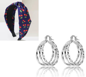 Set Regalo Donna: Accessori per Capelli all'Ingrosso, Fasce Designer e <span class=keywords><strong>Orecchini</strong></span> Moda - Product Image 3