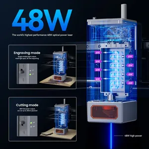 Machine de gravure et de découpe laser professionnelle ATOMSTACK X40 PRO 210W avec axe Z rotatif et chaîne de guidage de câbles - Product Image 3