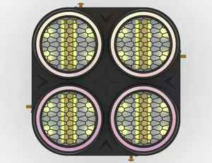 Projecteur LED matriciel 4 yeux RGBW DMX, effet cheval de course, pour scène, boîte de nuit, bar, DJ, rétro - Product Image 5