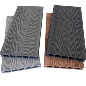 Outdoor swimming pool 3d online emboossing wpc wood plastic composite decking