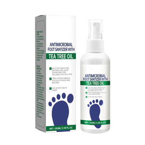 Spray antibactérien pour les pieds, désodorisant et assainissant avec huile d'arbre à thé et herbes naturelles – Fournisseur et fabricant en gros - Product Image 1