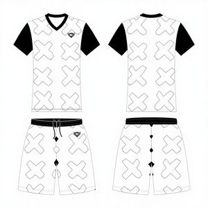 Camiseta y chándales de árbitro de fútbol de ropa combinada de Color amarillo púrpura Reto de alta calidad barata personalizada para hombres * - Product Image 1