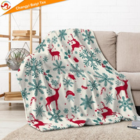 Vente en gros directe d'usine, couverture en polaire de Noël, couverture épaisse et chaude pour l'hiver, pour le lit