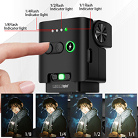 Disparador de Flash Inalámbrico Profesional para Cámaras DSLR con Sincronización de Alta Velocidad (Fuji/Leica/Hasselblad) - Modelo F2 Recargable de 55g