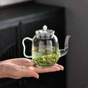 <span class=keywords><strong>Tetera</strong></span> <span class=keywords><strong>de</strong></span> Vidrio Transparente Ecológica <span class=keywords><strong>de</strong></span> 250 ml con Asa <span class=keywords><strong>de</strong></span> Vidrio y Tapa, Pequeña Capacidad, Diseño Moderno y Sencillo, Filtro Infusor <span class=keywords><strong>de</strong></span> Té, Regalo Empresarial - Product Image 1